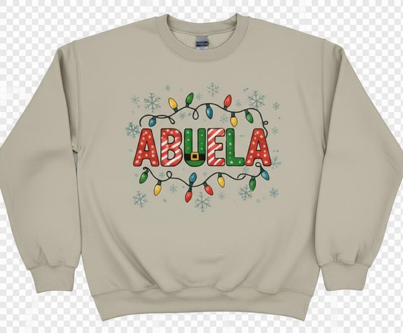 Christmas "Abuela" Sweatshirt | Matching family sweatshirts En Español | Familia Sweatshirts | Abuela Sweatshirt for Christmas
