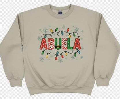 Christmas "Abuela" Sweatshirt | Matching family sweatshirts En Español | Familia Sweatshirts | Abuela Sweatshirt for Christmas