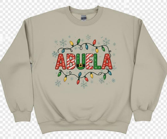 Christmas "Abuelo" Sweatshirt | Matching family sweatshirts En Español | Familia Sweatshirts | Abuelo Sweatshirt for Christmas