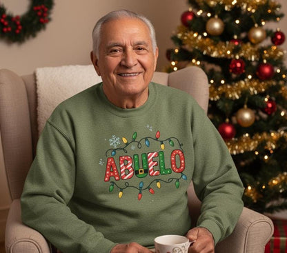 Christmas "Abuela" Sweatshirt | Matching family sweatshirts En Español | Familia Sweatshirts | Abuela Sweatshirt for Christmas