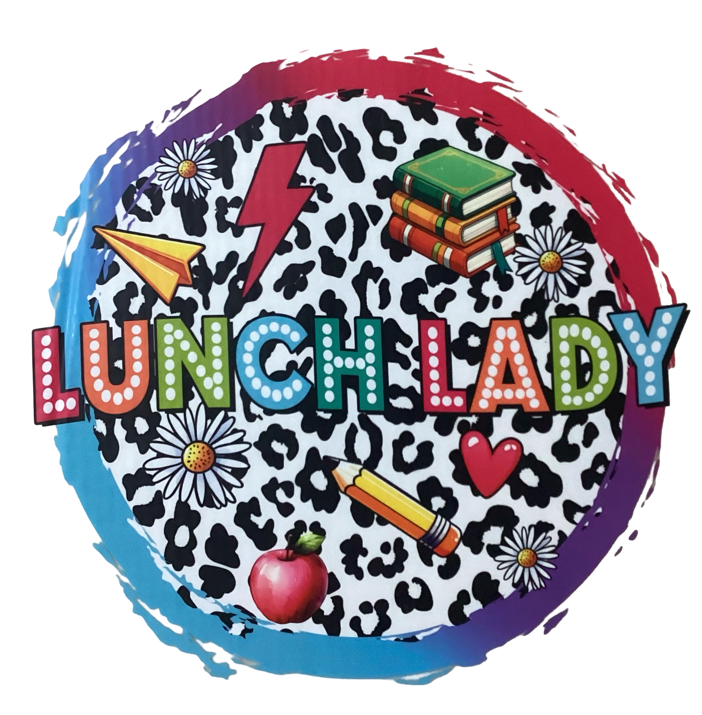 Lunch LadySweatshirt |Cute Leopard Print Cafeteria Staff Crewneck | School Food Service Gift