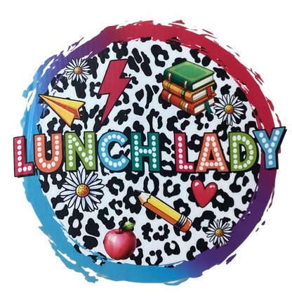 Lunch LadySweatshirt |Cute Leopard Print Cafeteria Staff Crewneck | School Food Service Gift
