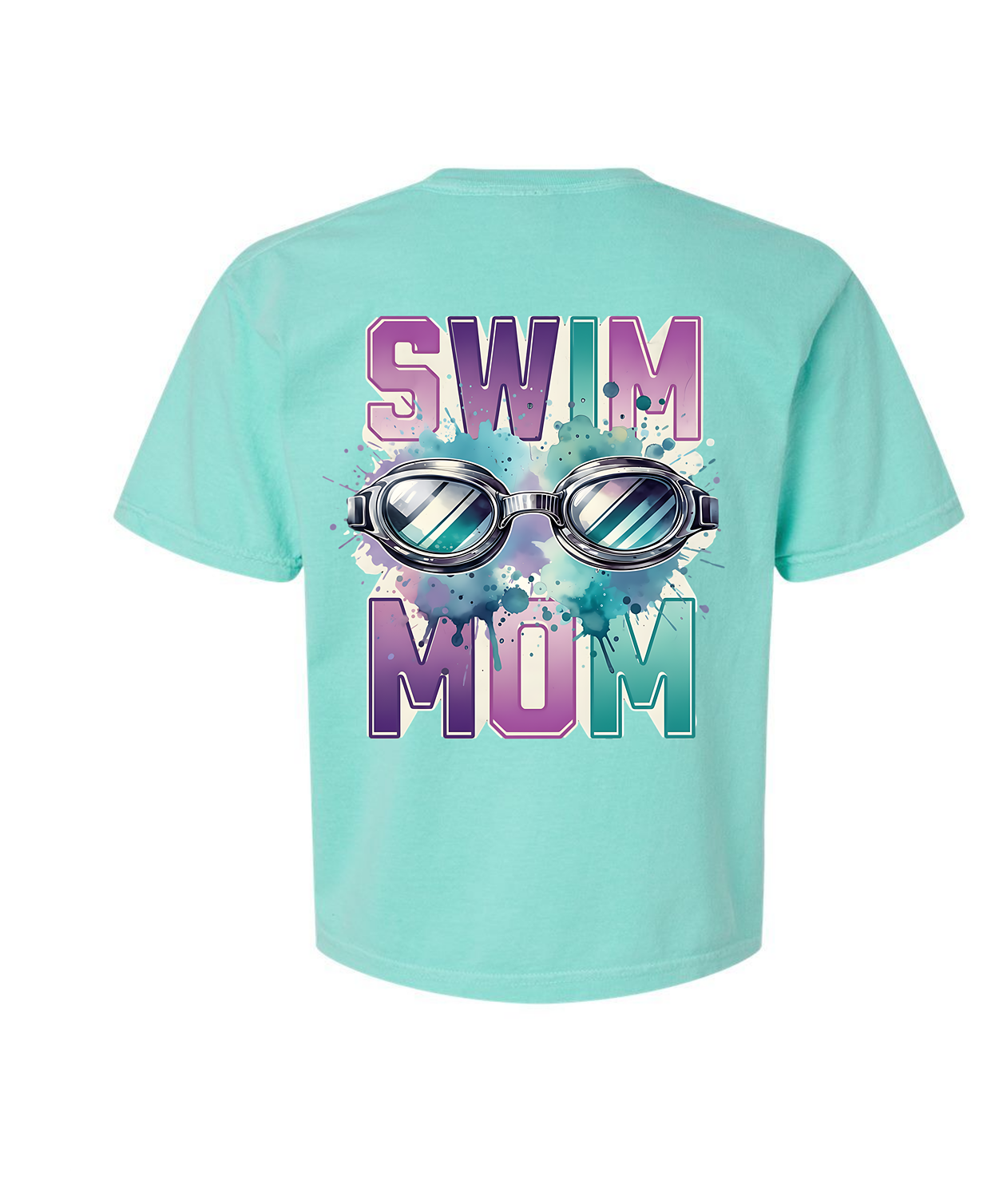 Barracudas Swim Mom Adult Comfort Colors® Boxy T-Shirt | Relaxed Vintage Swim Graphic Tee