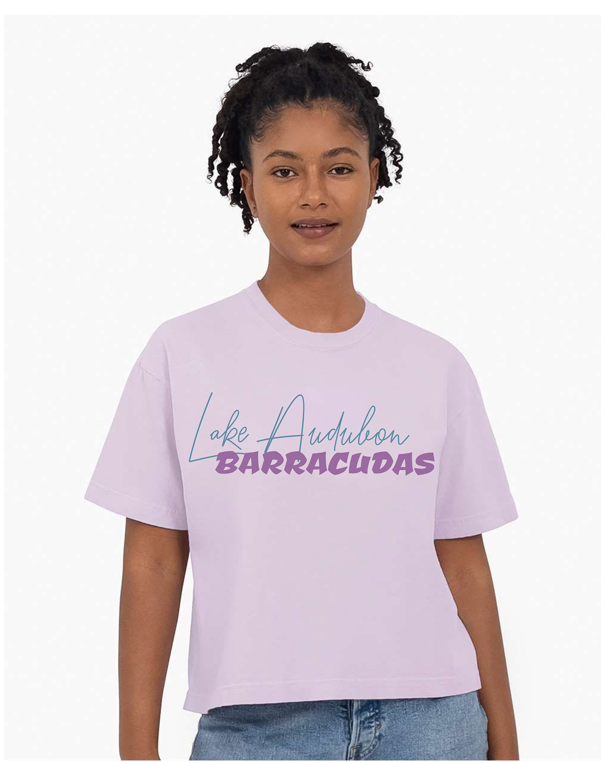 Barracudas Swim Mom Adult Comfort Colors® Boxy T-Shirt | Relaxed Vintage Swim Graphic Tee