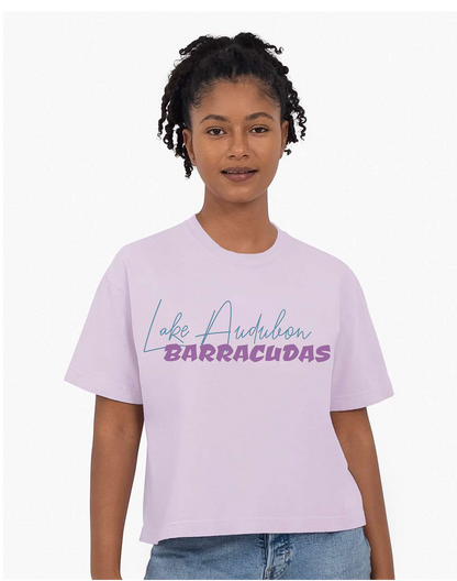 Barracudas Swim Mom Adult Comfort Colors® Boxy T-Shirt | Relaxed Vintage Swim Graphic Tee