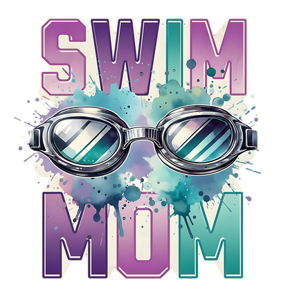 Barracudas Swim Mom Adult Comfort Colors® Boxy T-Shirt | Relaxed Vintage Swim Graphic Tee