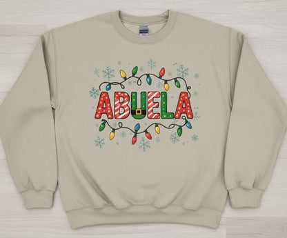 Christmas "Abuela" Sweatshirt | Matching family sweatshirts En Español | Familia Sweatshirts | Abuela Sweatshirt for Christmas